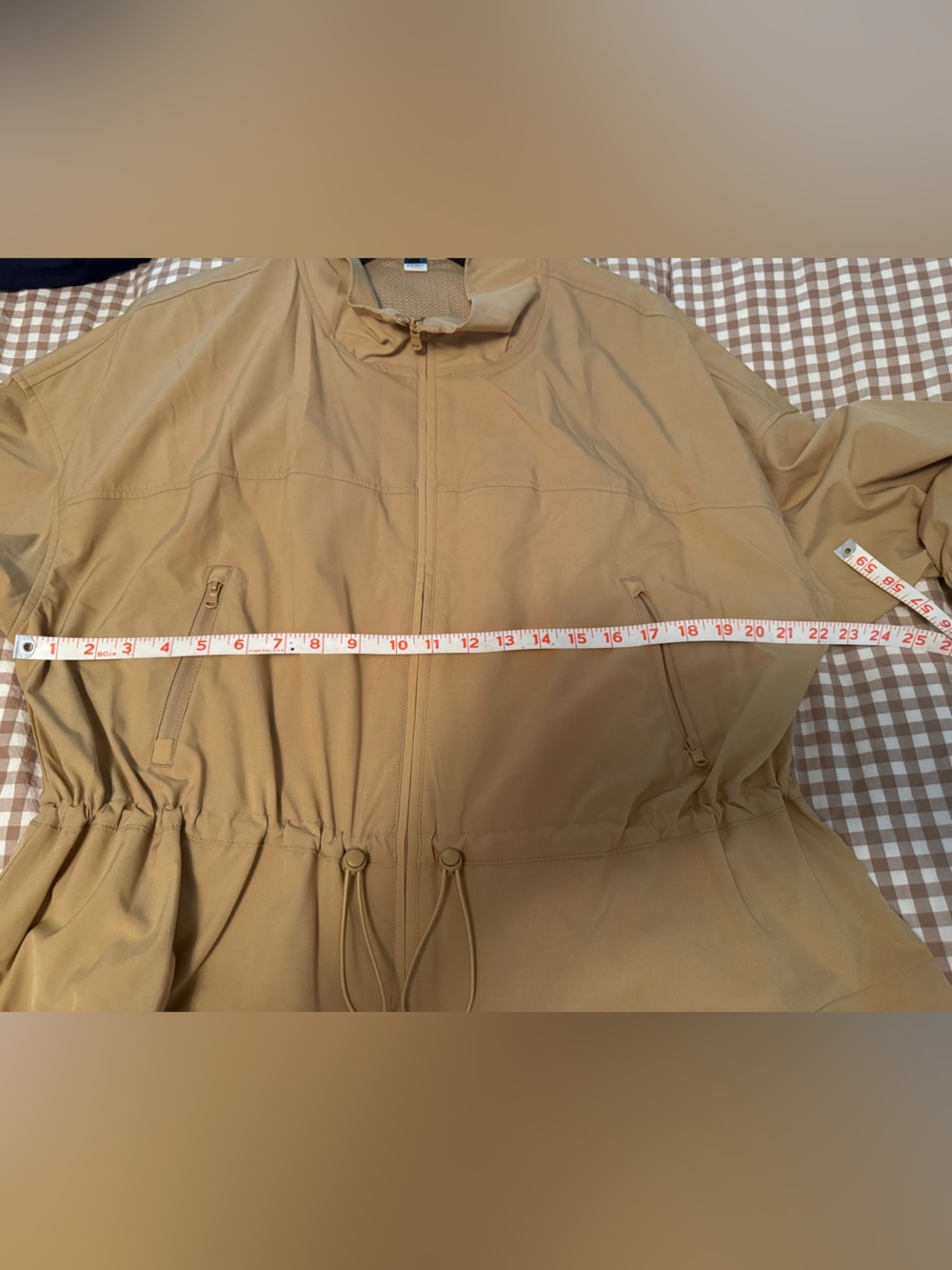 Old Navy Tan Tech Gear Quick Dry Active Drawstring Jacket, XL - Picture 9 of 11